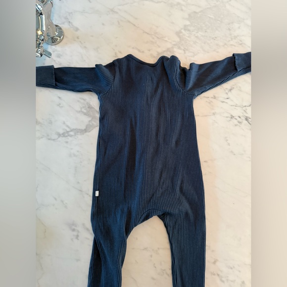 Mori Ribbed Clever Zip Footed Baby Pajamas - Picture 11 of 12